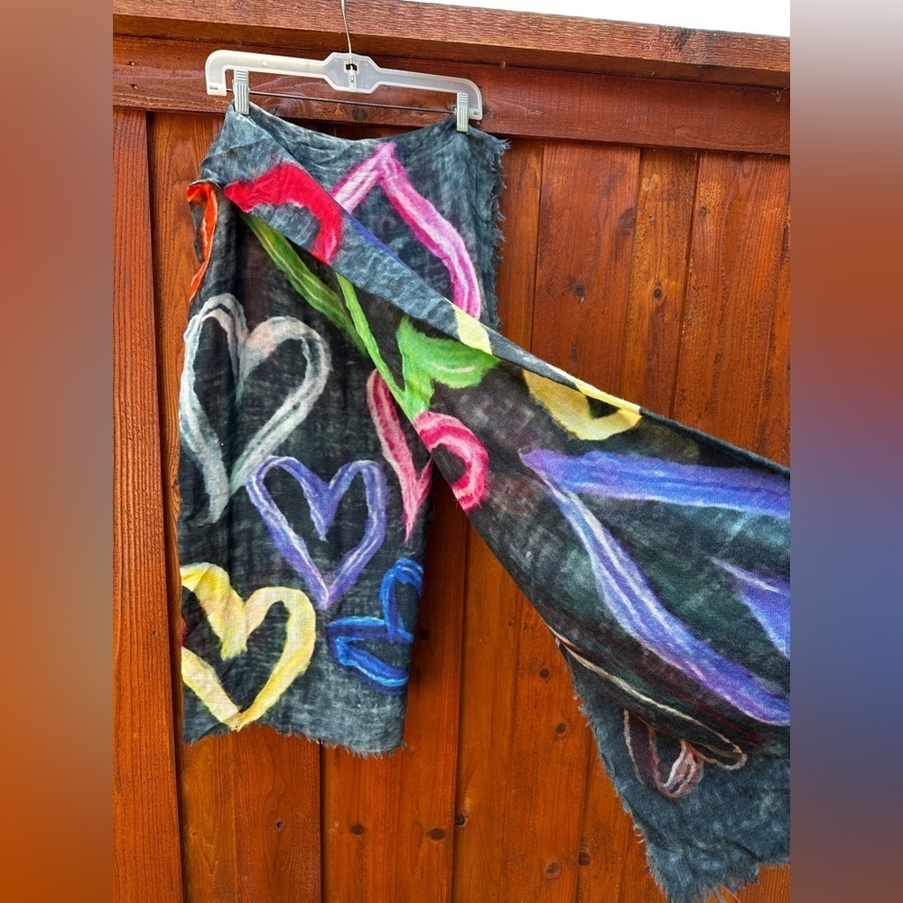 Randi & Will hearts scarf